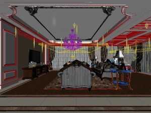 modern fashion room 1842 3D Model