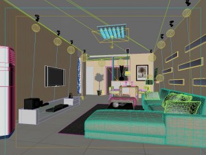 modern fashion room 1843 Model 3D