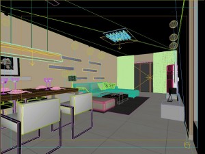 modern fashion room 1843 Model 3D