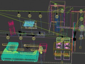 modern fashion room 1843 Model 3D