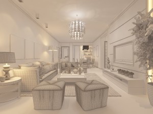 modern fashion parlor 1848 Modelo 3D
