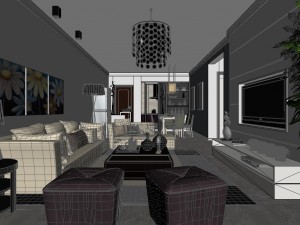 modern fashion parlor 1848 Modelo 3D