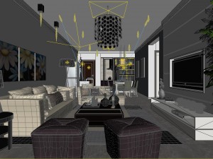 modern fashion parlor 1848 Modelo 3D