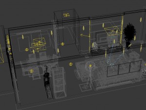 modern fashion parlor 1848 Modelo 3D