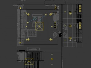 modern fashionable living room 1850 3Dモデル