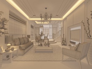 modern fashion room 1851 Model 3D