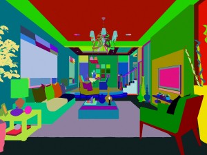 modern fashion room 1851 Model 3D