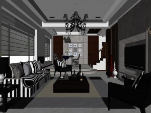 modern fashion room 1851 Model 3D