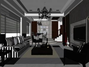 modern fashion room 1851 3D Model