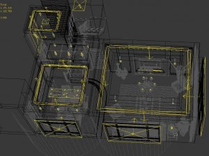 modern fashion room 1851 3D Model