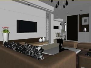 modern fashion room 1852 3D Model