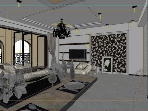 modern fashion room 1853 Modèle 3D