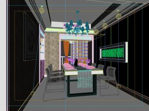 modern style living room 1802 3D 모델
