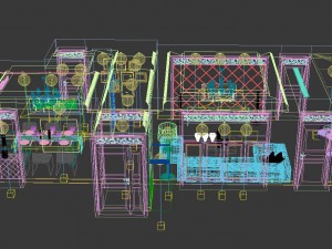 modern style living room 1802 3D 모델