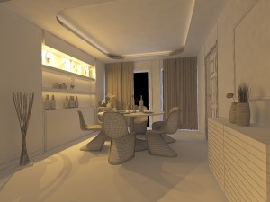 modern style living room 1808 3D मॉडल