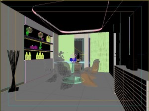 modern style living room 1808 3D मॉडल