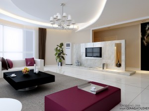 modern style living room 1809 3D मॉडल
