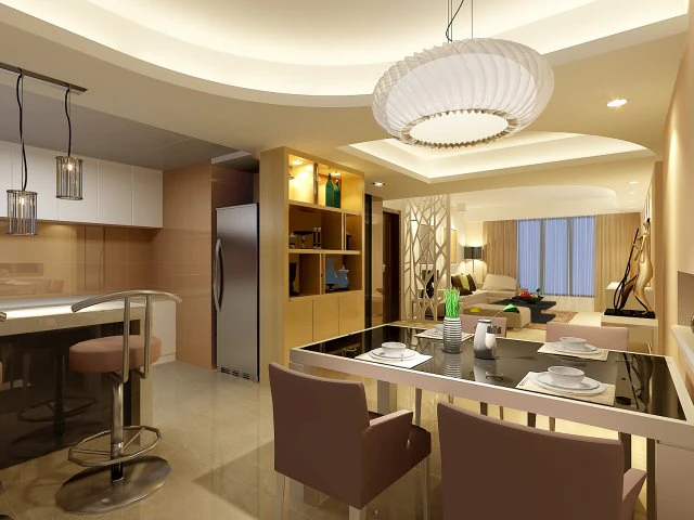 modern style living room 1811 3D Model .c4d .max .obj .3ds .fbx .stl .blend 