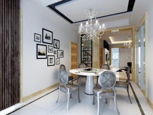 modern fashion lounge restaurant 1812 Modelo 3D