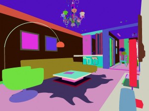 modern fashion lounge restaurant 1812 3D Modell