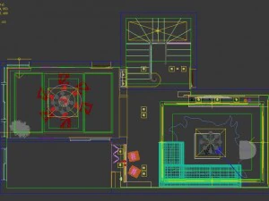 modern fashion lounge restaurant 1812 3D Model