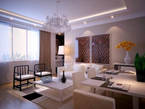 modern style living room 1814 Modelo 3D