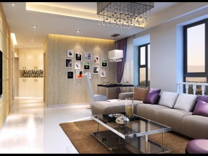 modern style living room 1815 3D Model