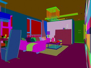 modern style living room 1815 3D Model