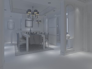 modern style living room 1817 3Dモデル