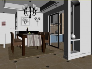 modern style living room 1817 3Dモデル