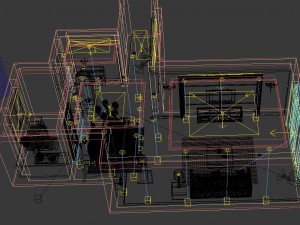 modern style living room 1817 3Dモデル