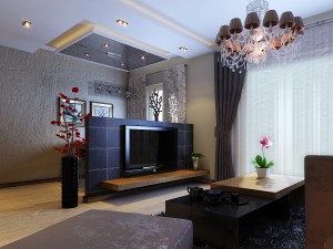 modern style living room 1818 3D Model