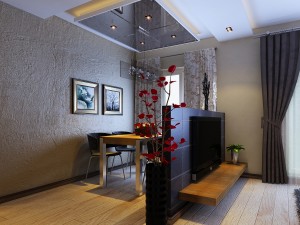 modern style living room 1818 Model 3D