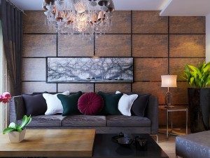 modern style living room 1818 Model 3D