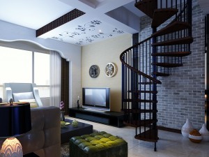 modern style living room 1819 3D 모델
