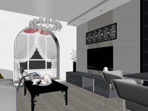 modern fashion parlour restaurant 1820 Model 3D