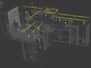 modern fashion parlour restaurant 1820 3D Model