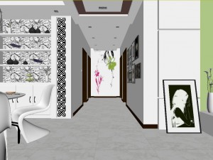 modern style living room 1821 3D Модель