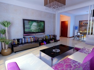 modern style living room 1825 3D 모델