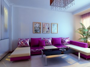 modern style living room 1825 3D 모델