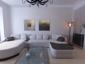 sala de estar de estilo moderno 1826 Modelo 3D