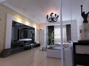 modern style living room 1826 3D Model