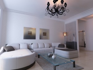 modern style living room 1826 3D Model