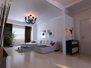modern style living room 1826 3D Model