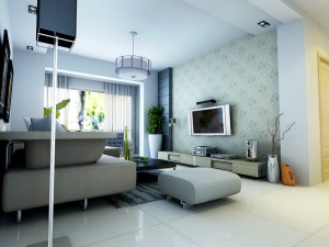 modern style living room 1827 Modèle 3D