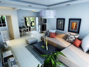 modern style living room 1827 Modèle 3D