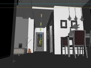modern style living room 1827 Modèle 3D