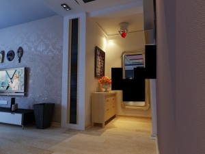 modern style living room restaurant 1828 3D-Modell