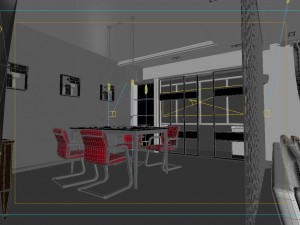 modern style living room restaurant 1828 3D-Modell