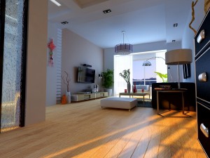 modern style living room 1829 3D Model